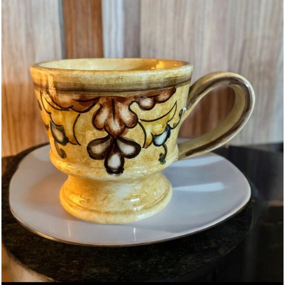 Hand Painted Vintage Mug Apple Berry Harvest Candle‎ 9.5oz Pet Friendly - Picture 1 of 2